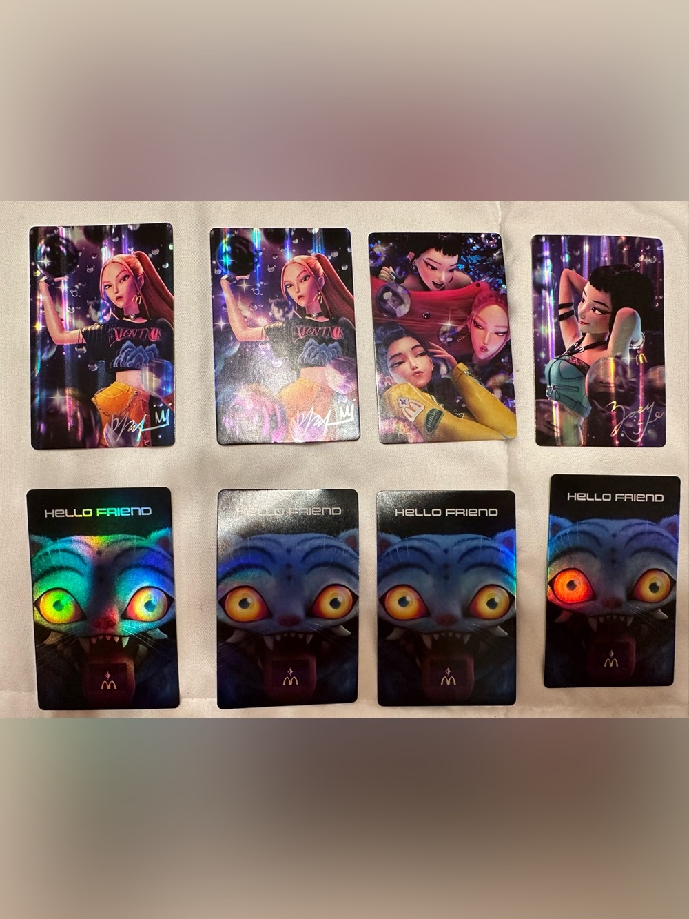 K-pop Demon Hunters Collectible Holographic Trading Cards - Colorful Characters